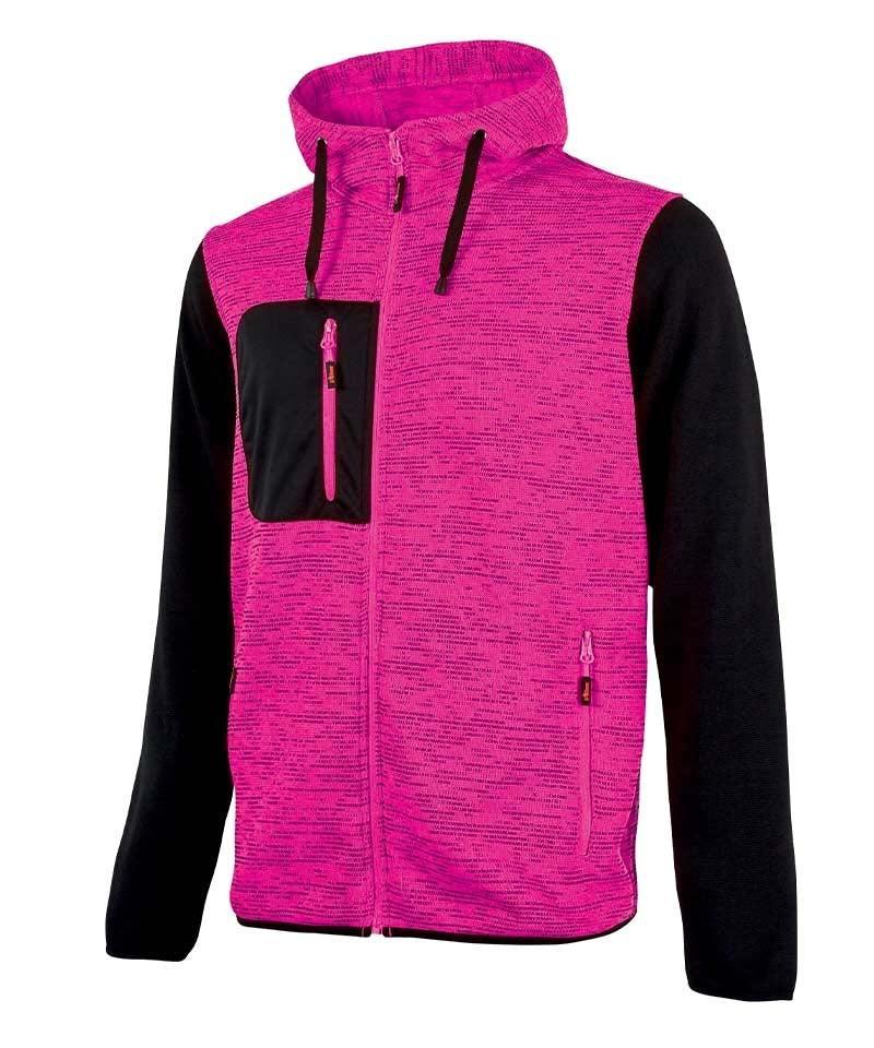 U-Power dames vest ey174 met capuchon Rainbow voorkant
