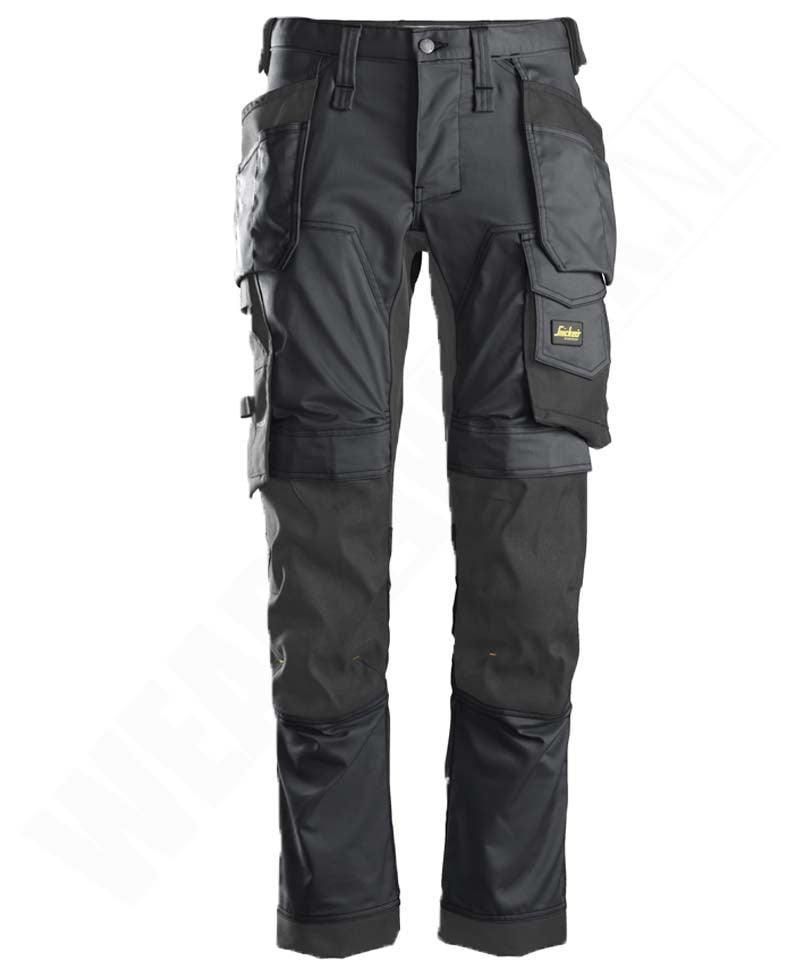 Stretch werkbroek Snickers 6241 grijs voorkant