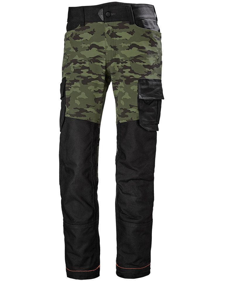 Werkbroek Chelsea Evolution stretch Helly Hansen camouflage voorkant