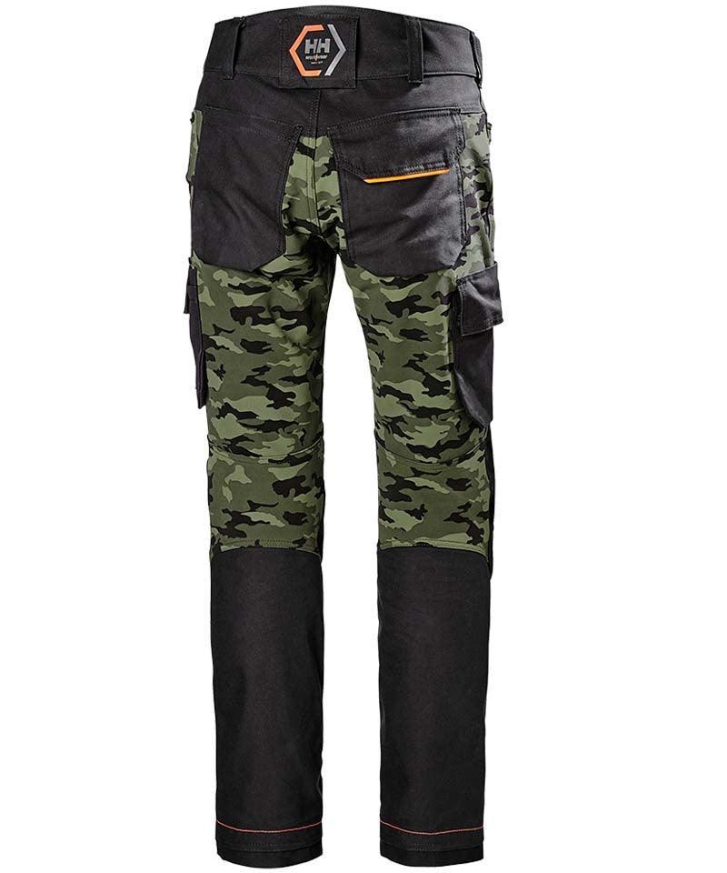 Werkbroek Chelsea Evolution stretch Helly Hansen camouflage achterkant