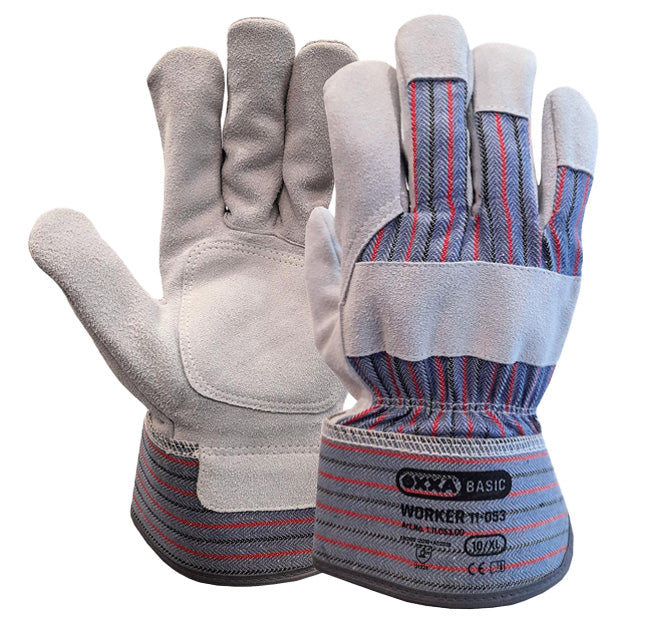 Werkhandschoenen Splitleder Amerikaantje Oxxa 11-053