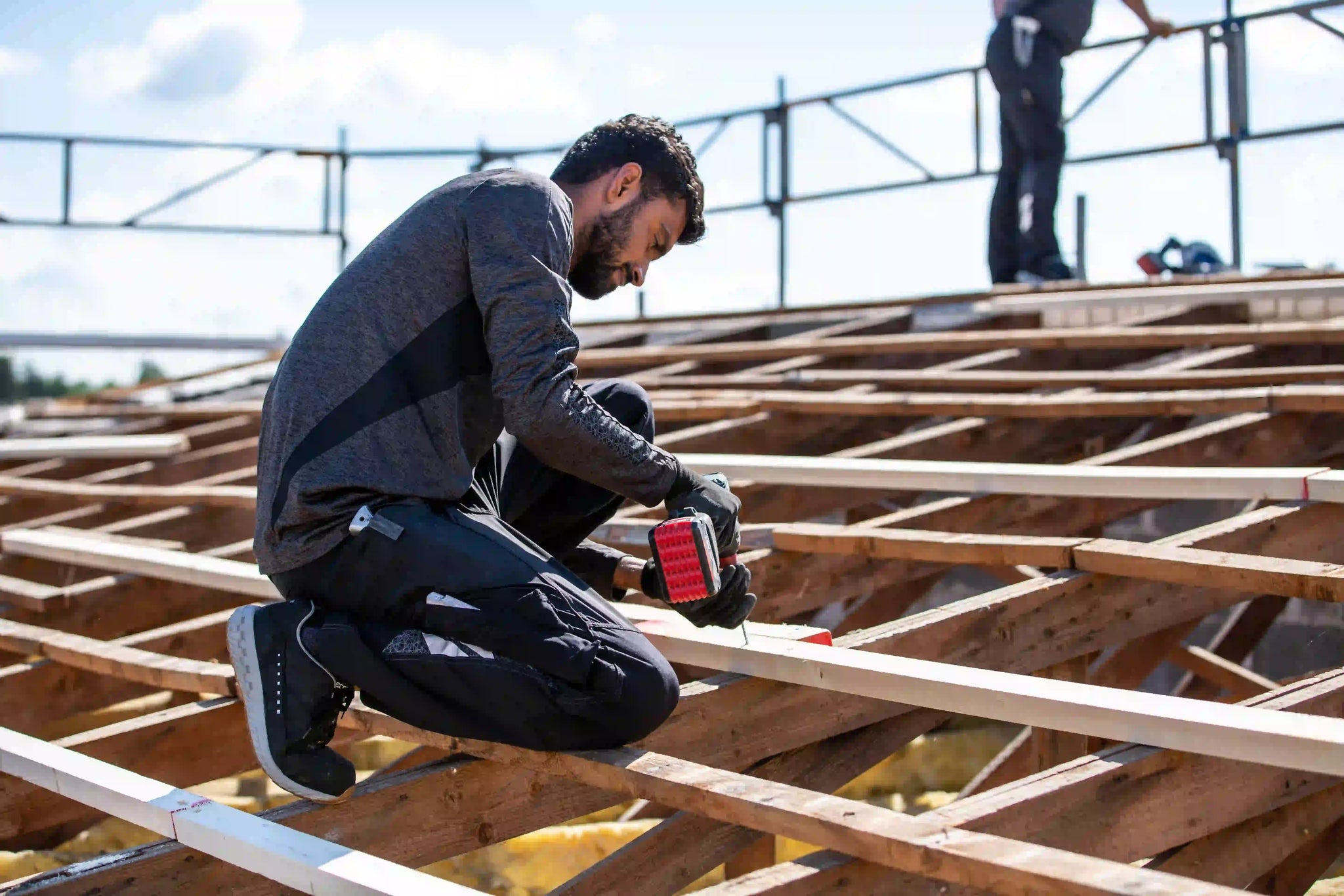 Katoen verkleurt door zweet en zon