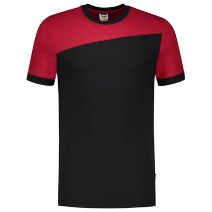 Tricorp T-shirt Bicolor Naden 102006 Zwart-Rood