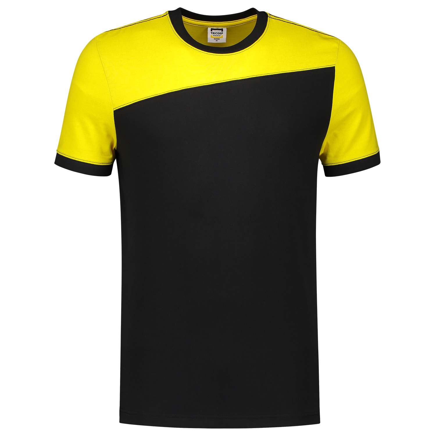 Tricorp T-shirt Bicolor Naden 102006 Zwart-Geel