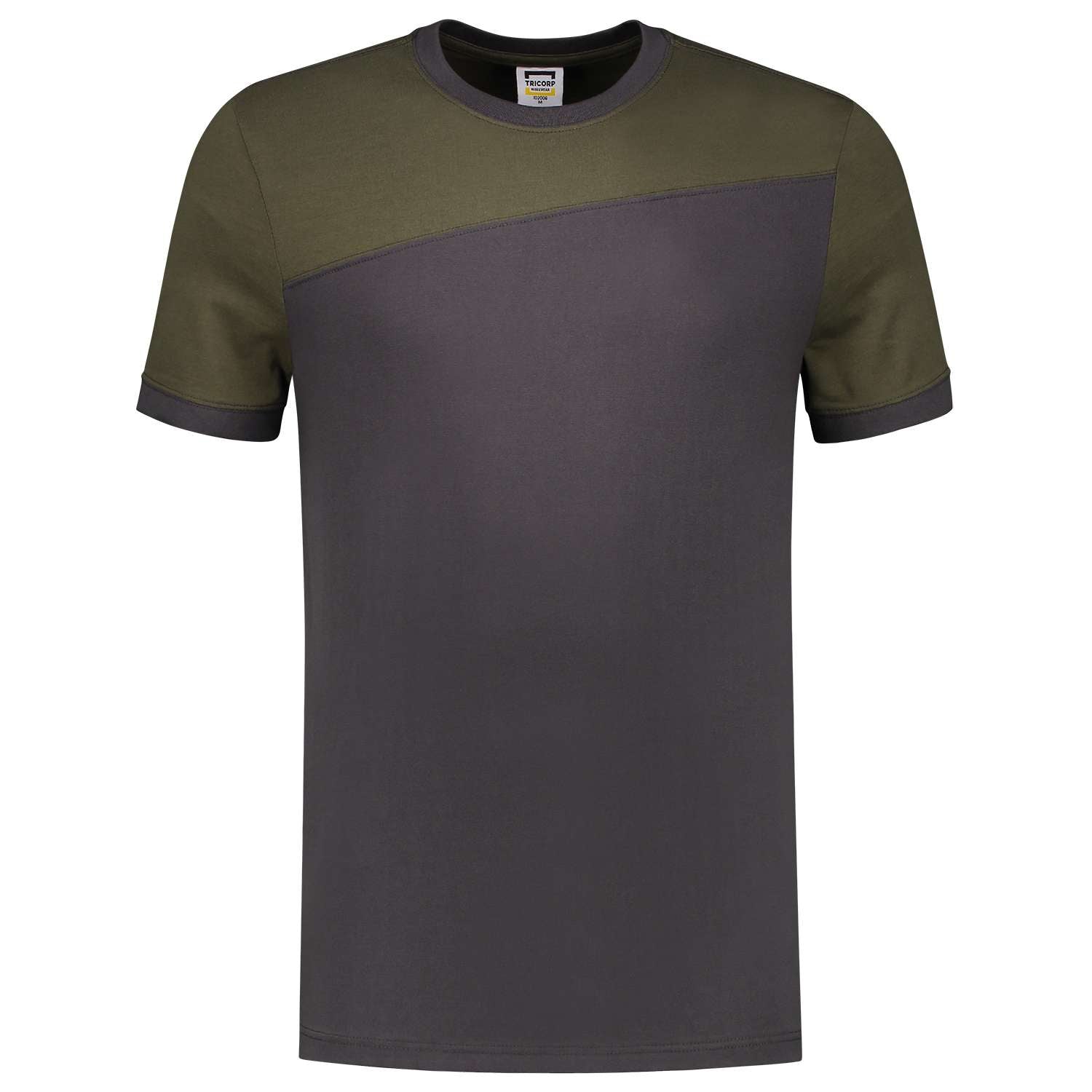 Tricorp T-shirt Bicolor Naden 102006 Grijs-Groen