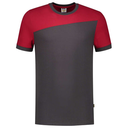 Tricorp T-shirt Bicolor Naden 102006 Grijs-Rood