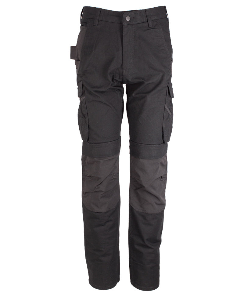 Carhartt stretch werkbroek 105072 zwart voorkant