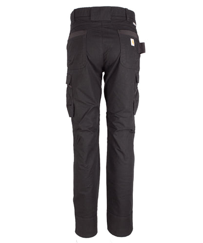Carhartt stretch werkbroek 105072 zwart achterkant