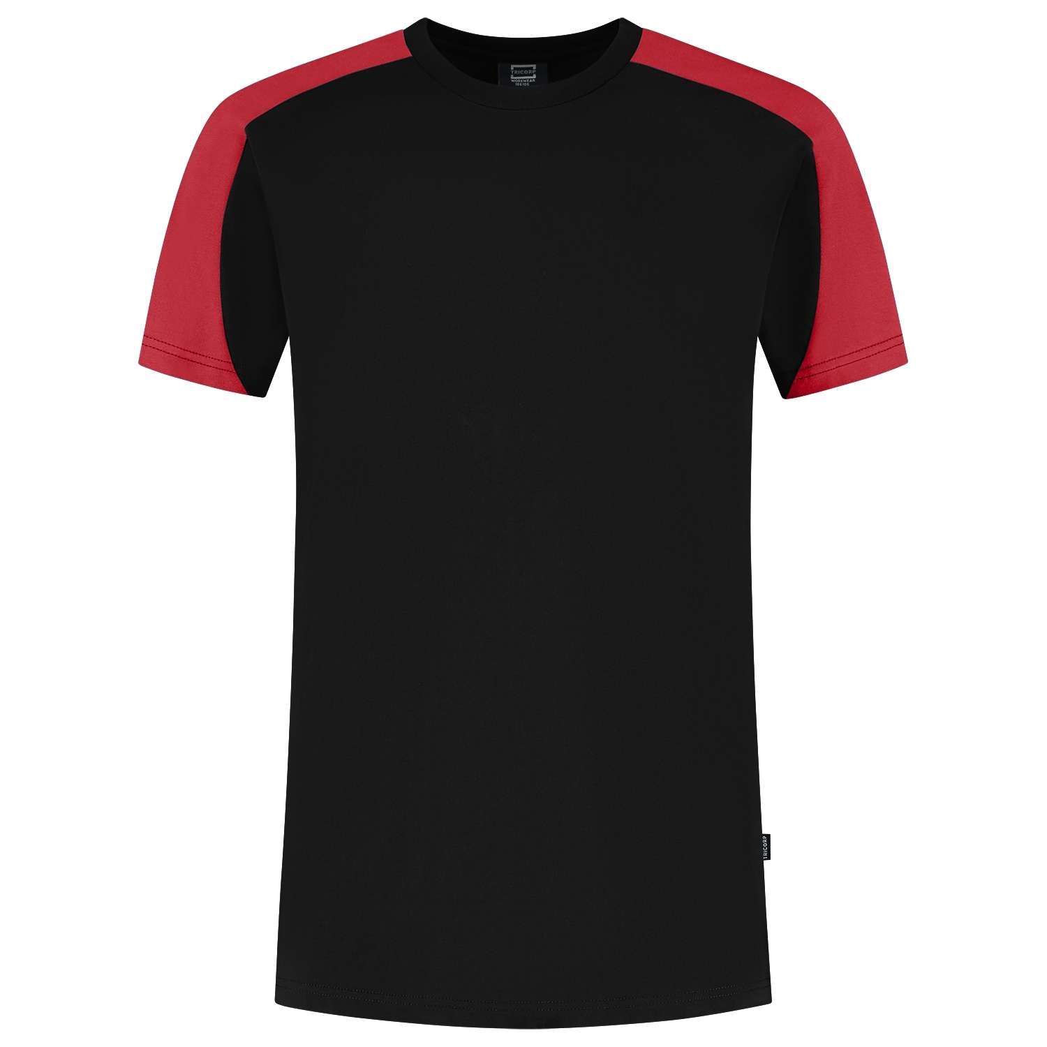 Tricorp T-shirt Bicolor Redefined 106106 Zwart-Rood