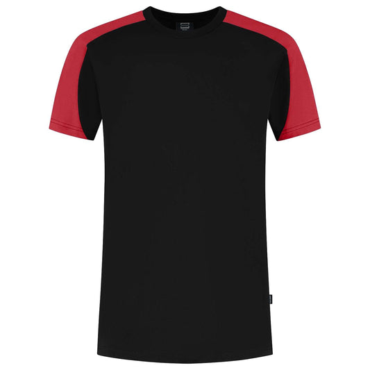Tricorp T-shirt Bicolor Redefined 106106 Zwart-Rood