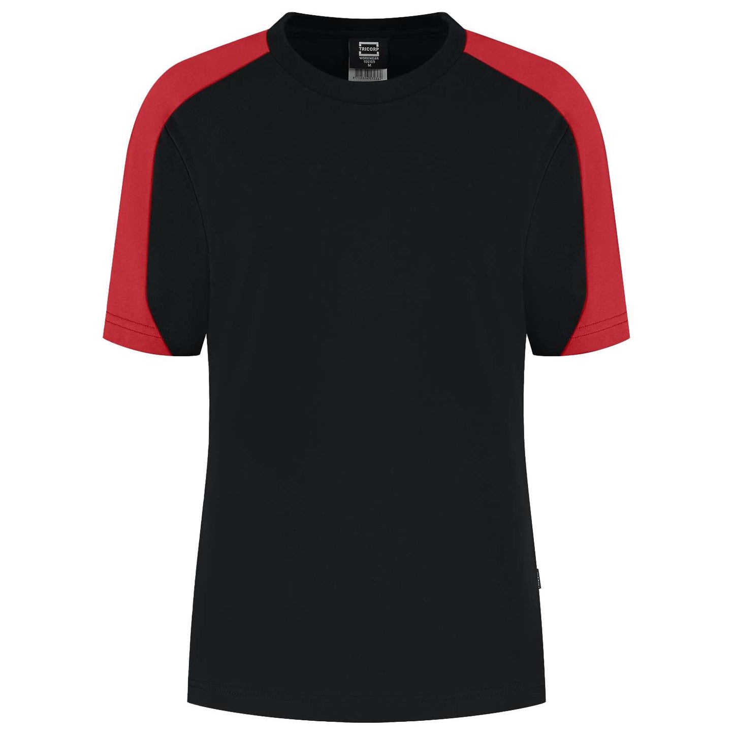 Tricorp T-shirt Bicolor Redefined Dames 106109 Zwart-Rood