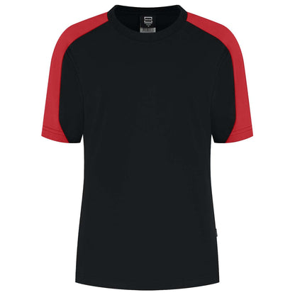 Tricorp T-shirt Bicolor Redefined Dames 106109 Zwart-Rood