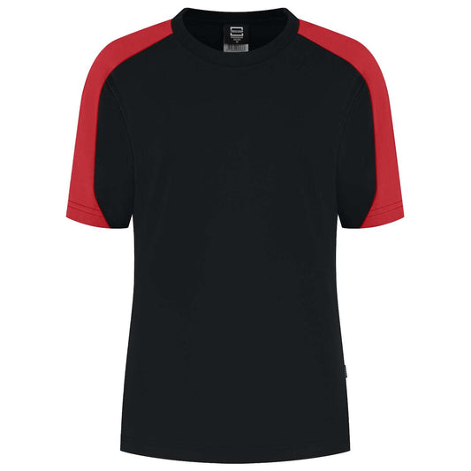 Tricorp T-shirt Bicolor Redefined Dames 106109 Zwart-Rood