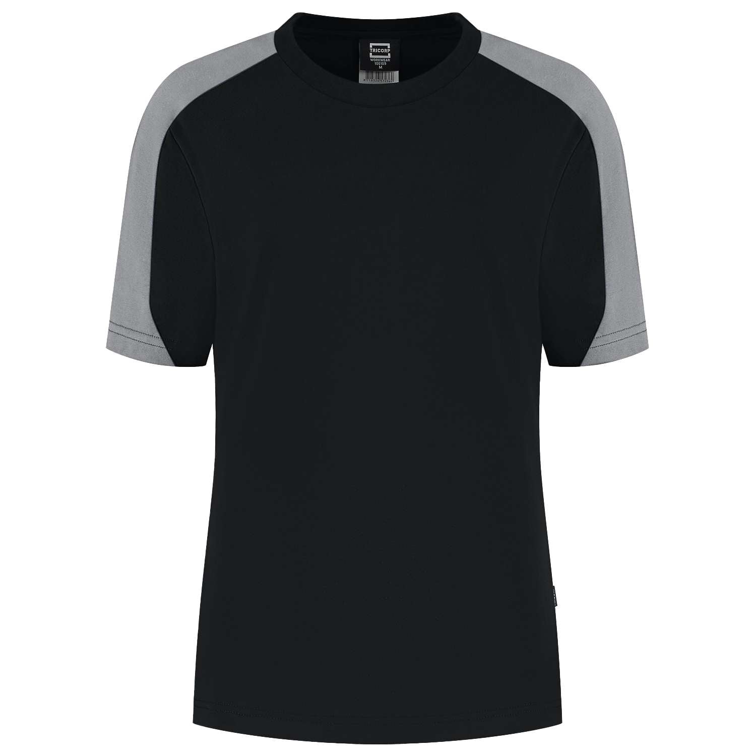 Tricorp T-shirt Bicolor Redefined Dames 106109 Zwart-Grijs
