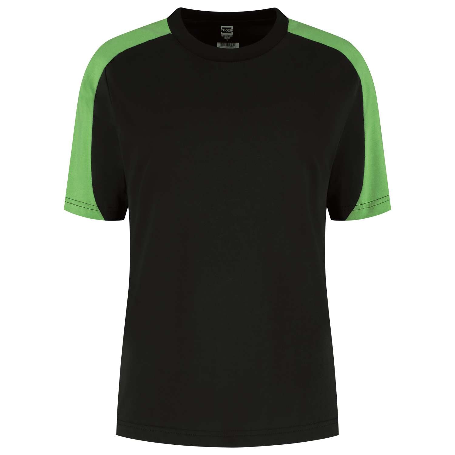 Tricorp T-shirt Bicolor Redefined Dames 106109 Zwart-Groen