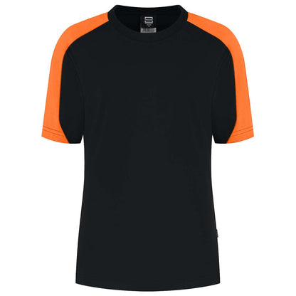 Tricorp T-shirt Bicolor Redefined Dames 106109 Zwart-Oranje
