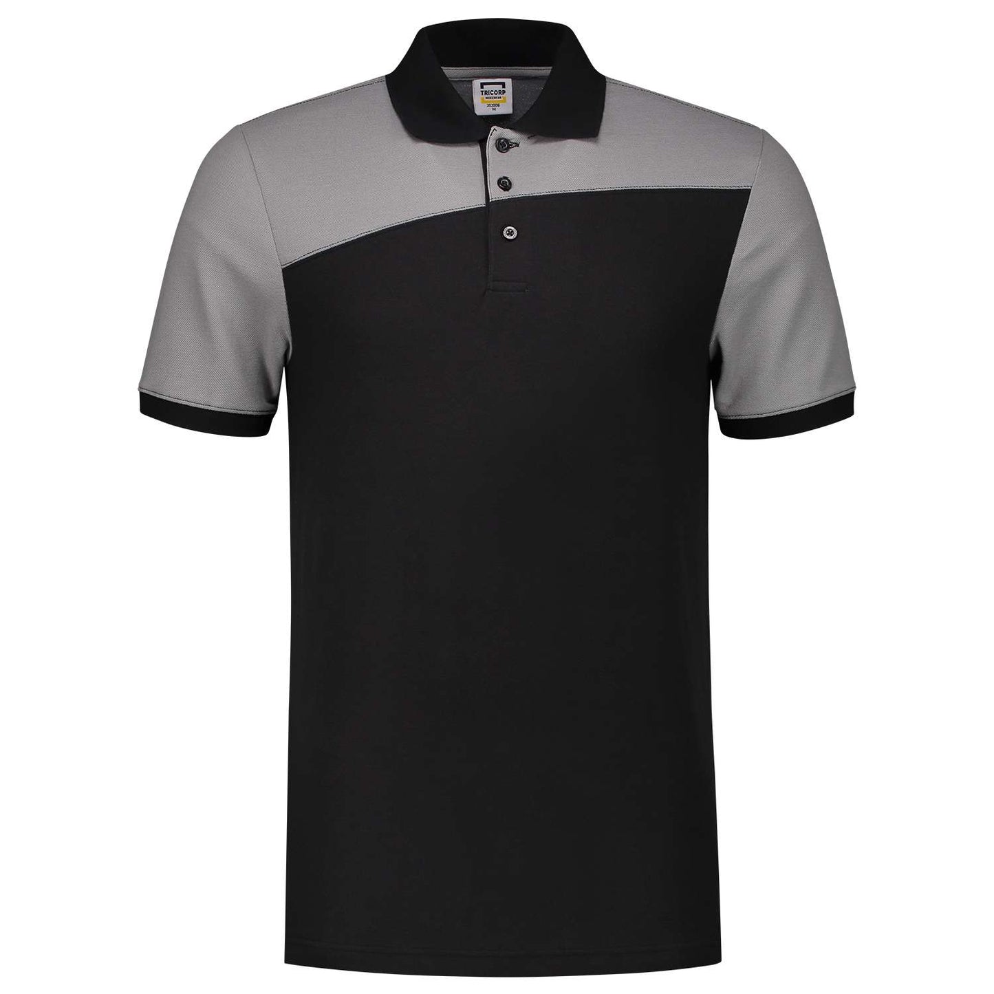 Tricorp Poloshirt Bicolor Naden 202006 Zwart-Grijs
