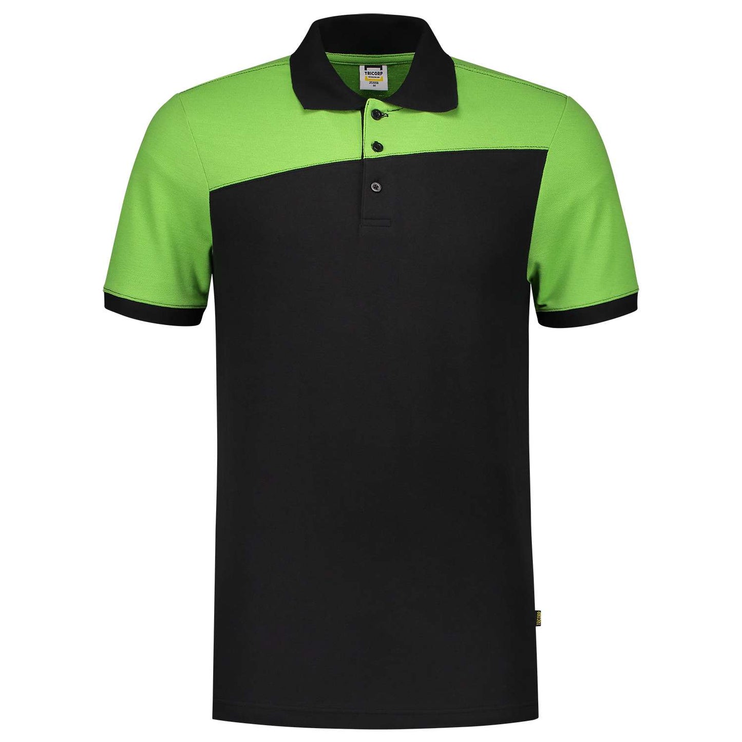 Tricorp Poloshirt Bicolor Naden 202006 Zwart-Groen