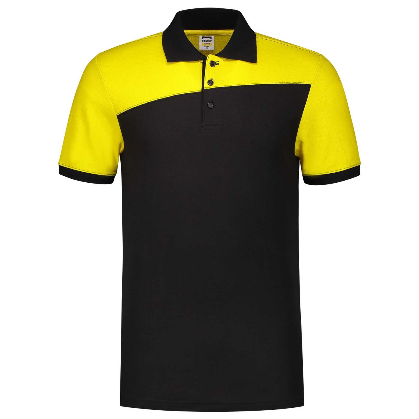 Tricorp Poloshirt Bicolor Naden 202006 Zwart-Geel