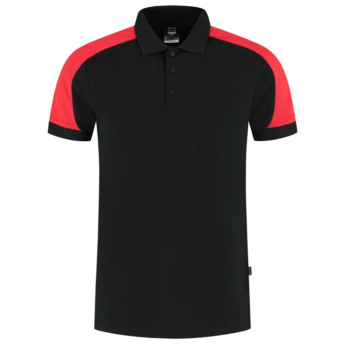 Tricorp Poloshirt Bicolor Redefined 206106 Zwart-Rood