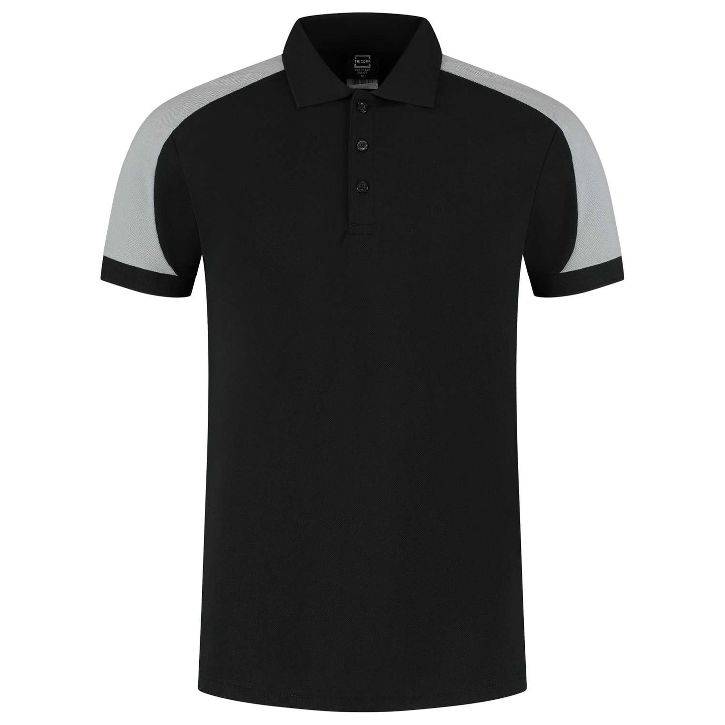 Tricorp Poloshirt Bicolor Redefined 206106 Zwart-Grijs