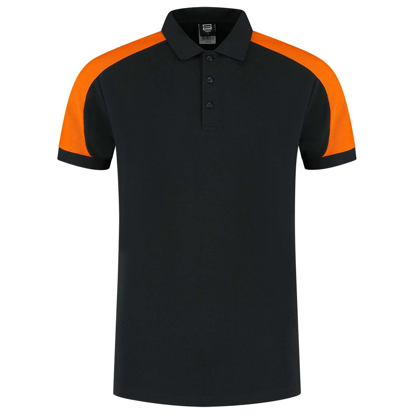 Tricorp Poloshirt Bicolor Redefined 206106 Zwart-Oranje