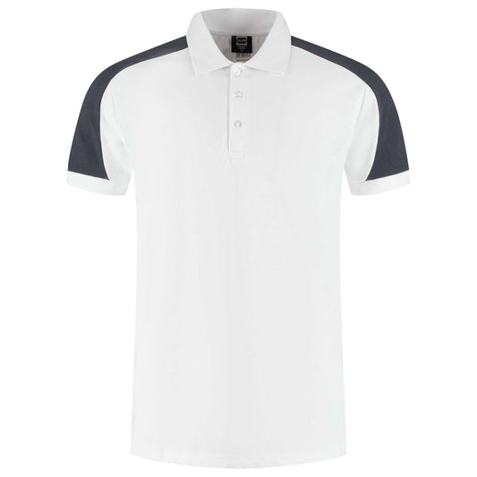 Tricorp Poloshirt Bicolor Redefined 206106 Wit-Grijs