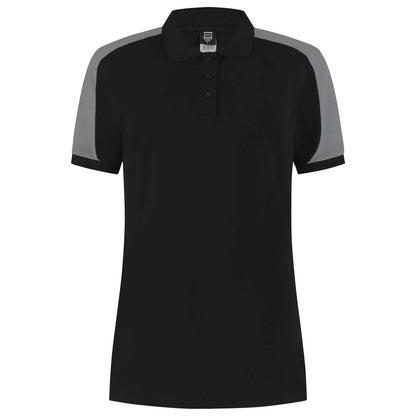 Tricorp Poloshirt Bicolor Redefined Dames 206108 Zwart-Grijs