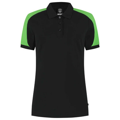 Tricorp Poloshirt Bicolor Redefined Dames 206108 Zwart-Groen