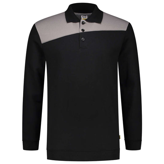 Tricorp Polosweater Bicolor Naden 302004 Zwart-Grijs