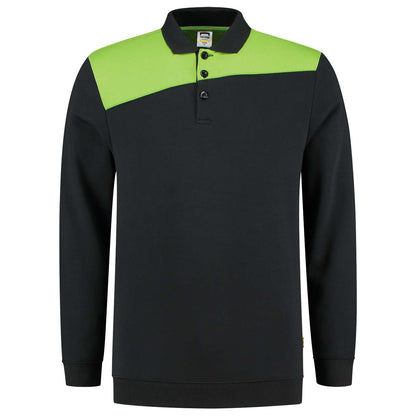 Tricorp Polosweater Bicolor Naden 302004 Zwart-Groen