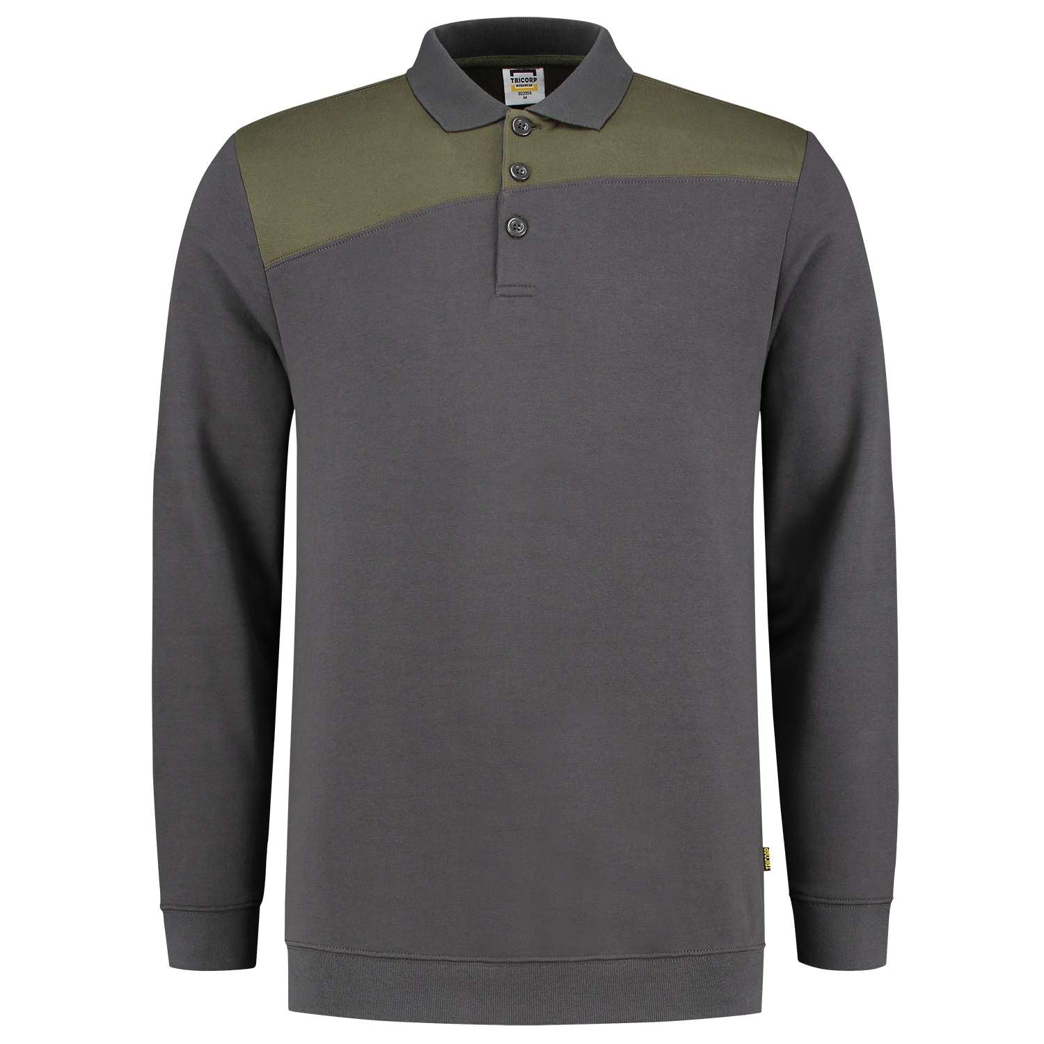 Tricorp Polosweater Bicolor Naden 302004 Grijs-Groen