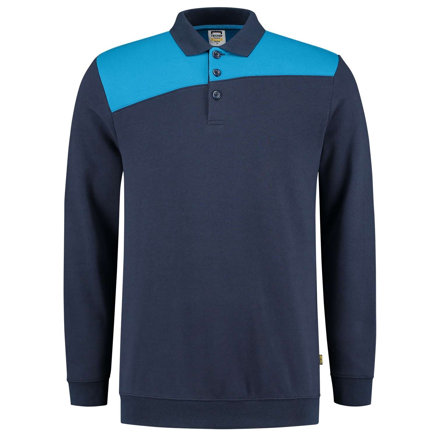 Tricorp Polosweater Bicolor Naden 302004 Navy-Blauw