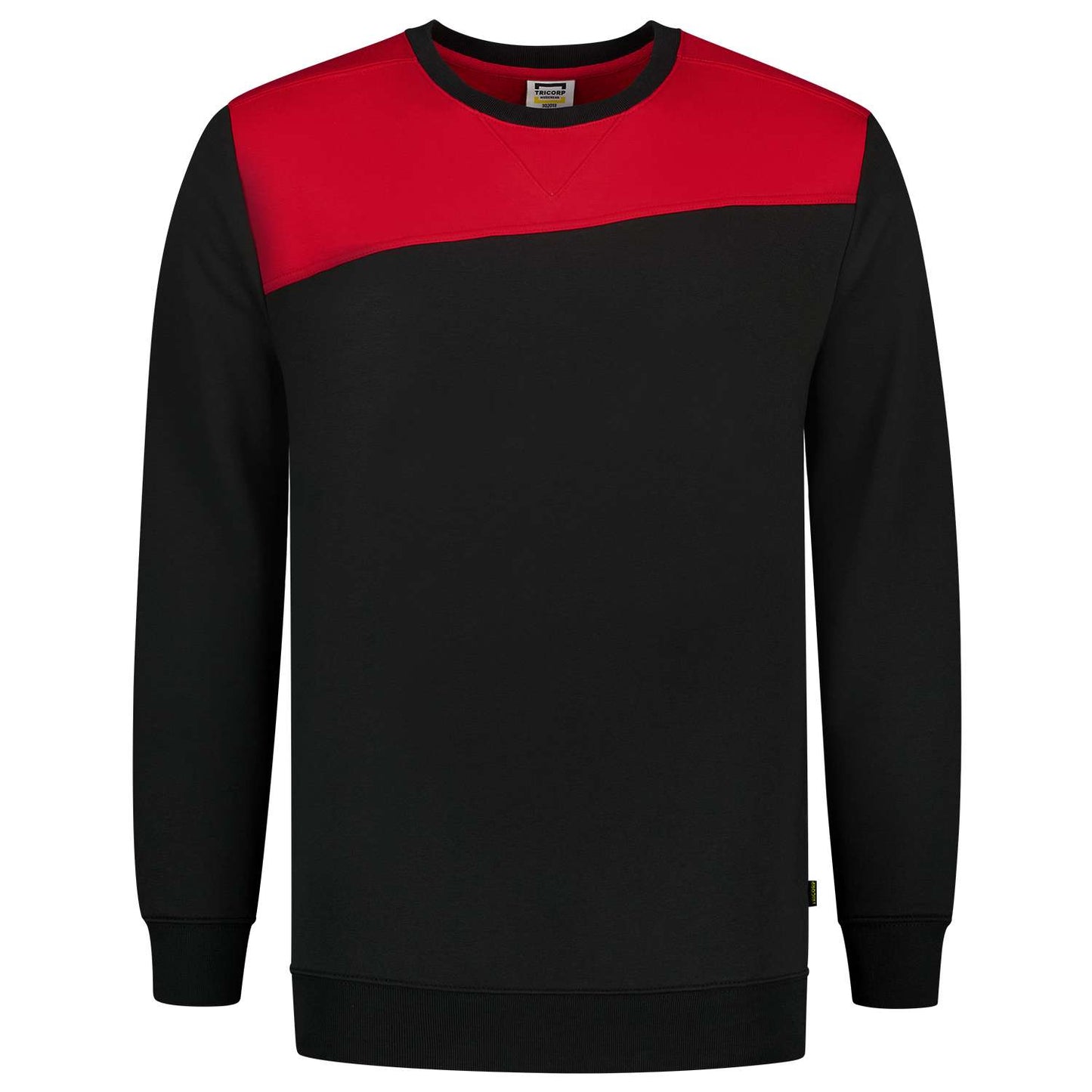 Tricorp Sweater Bicolor Naden 302013 Zwart-Rood