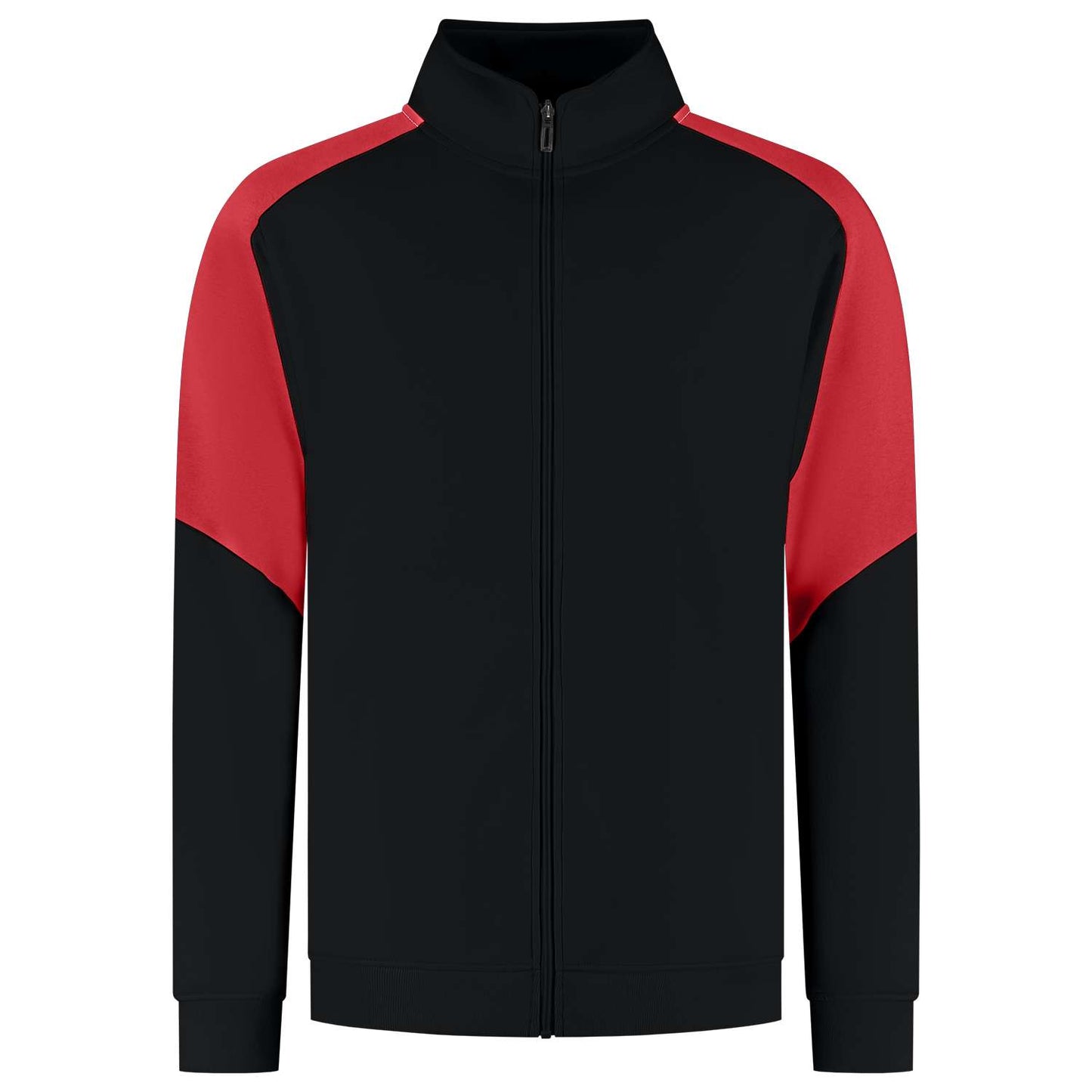 Tricorp Sweatvest Bicolor Redefined 306108 Zwart-Rood