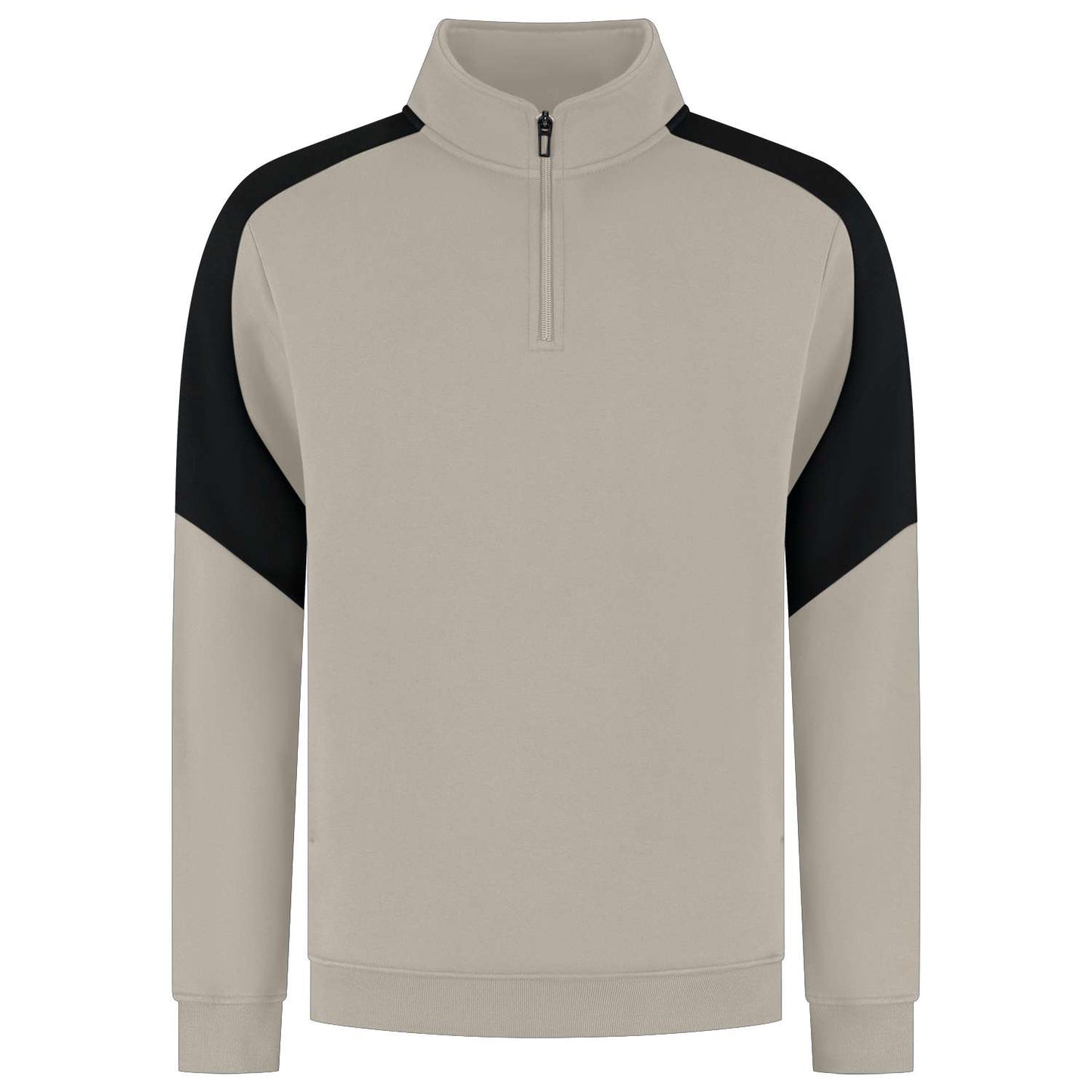 Tricorp Zip Sweater Bicolor Redefined 306111 Khaky-Zwart