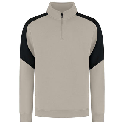 Tricorp Zip Sweater Bicolor Redefined 306111 Khaky-Zwart