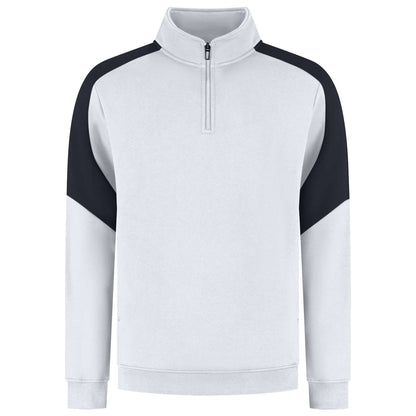 Tricorp Zip Sweater Bicolor Redefined 306111 Wit-Grijs