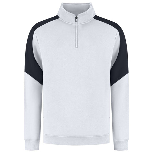 Tricorp Zip Sweater Bicolor Redefined 306111 Wit-Grijs