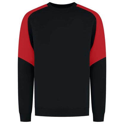 Tricorp Sweater Bicolor Redefined 306112 Zwart-Rood