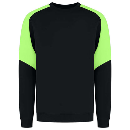 Tricorp Sweater Bicolor Redefined 306112 Zwart-Groen