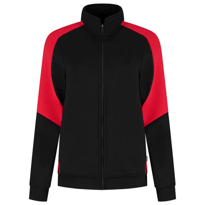 Tricorp Sweatvest Bicolor Redefined Dames 306122 Zwart-Rood