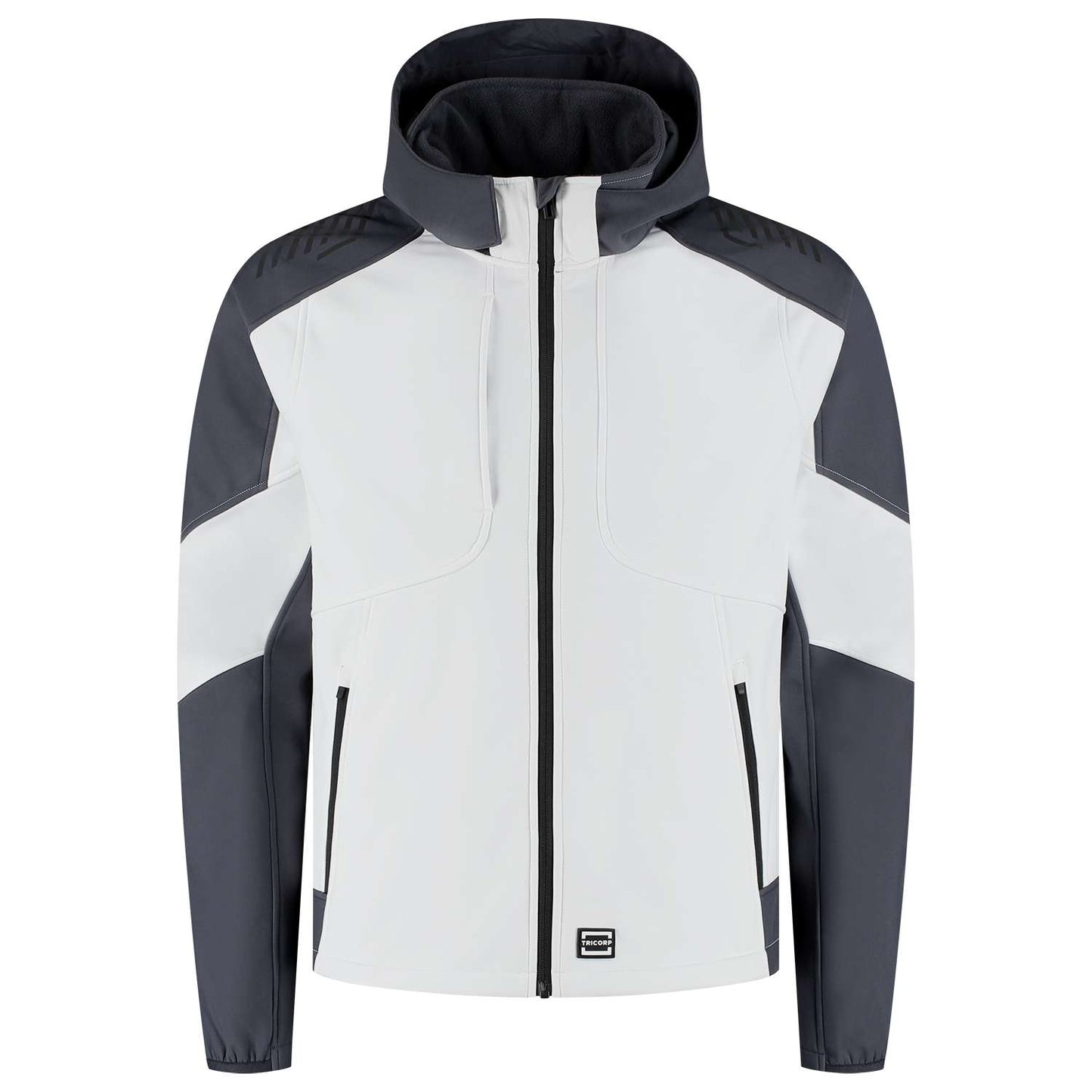 Tricorp Softshell Capuchon Bicolor Redefined 406118 Wit-Grijs