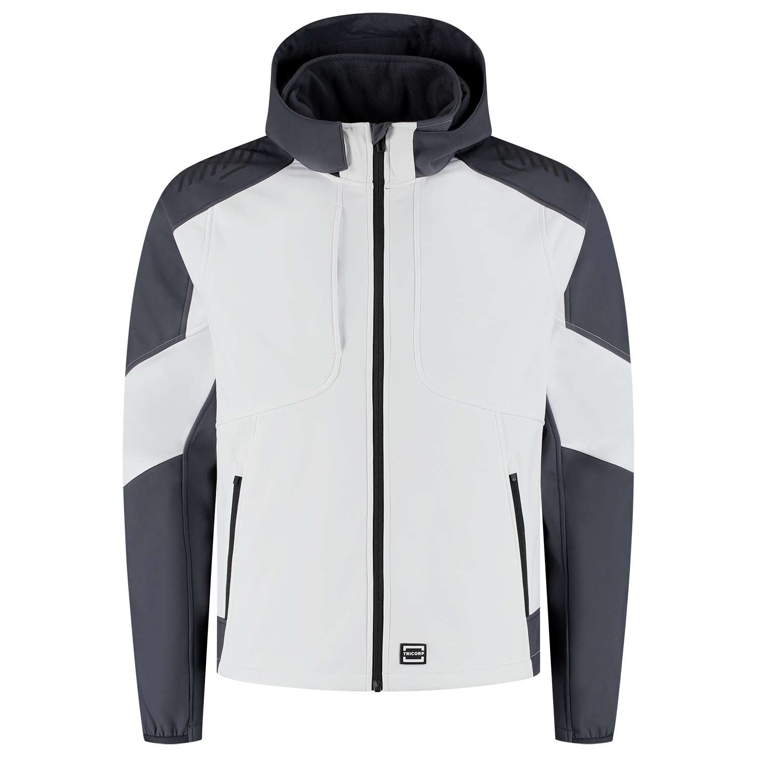 Tricorp Softshell Capuchon Bicolor Redefined 406118 Wit-Grijs