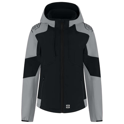 Tricorp Softshell Capuchon Bicolor Redefined Dames 406119 Zwart-Grijs