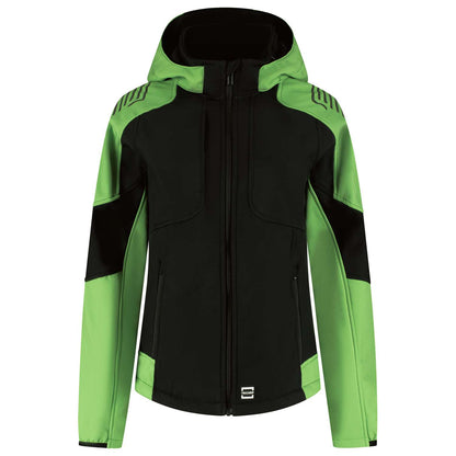 Tricorp Softshell Capuchon Bicolor Redefined Dames 406119 Zwart-Groen