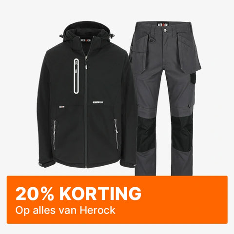 20% korting op alles van Herock