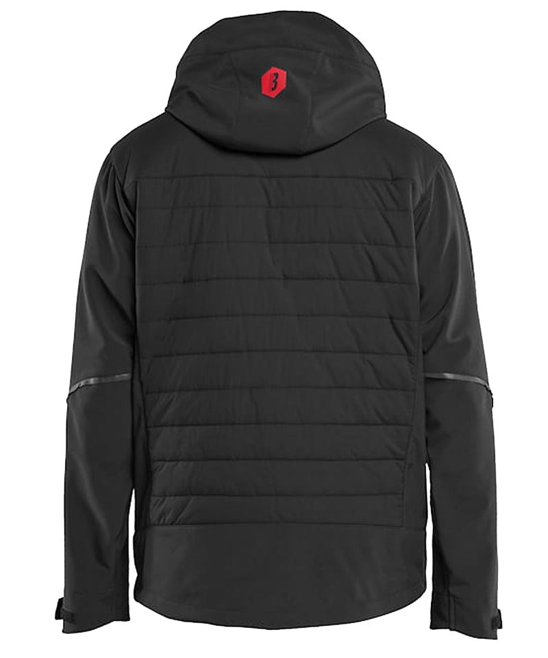 Blaklader Hybride Jas 4743 zwart-rood achterkant