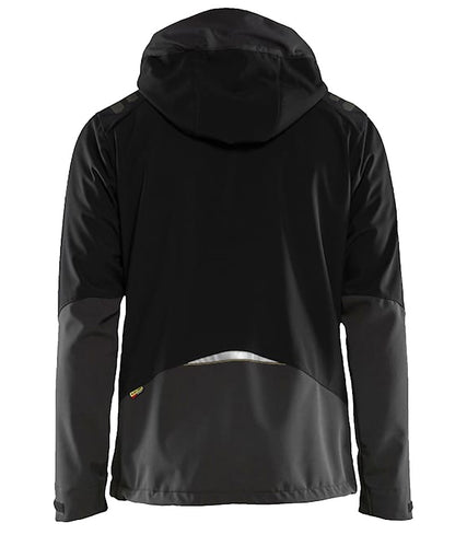 Blaklader Softshell Jas 4749 grijs-zwart achterkant