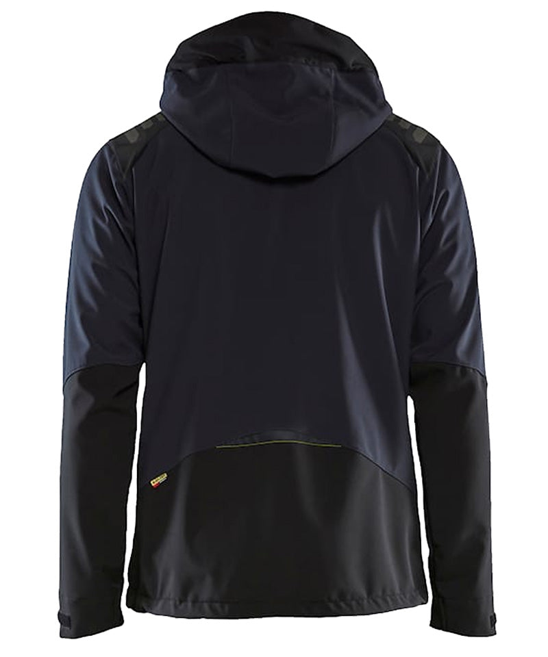 Blaklader Softshell Jas 4749 navy-zwart achterkant